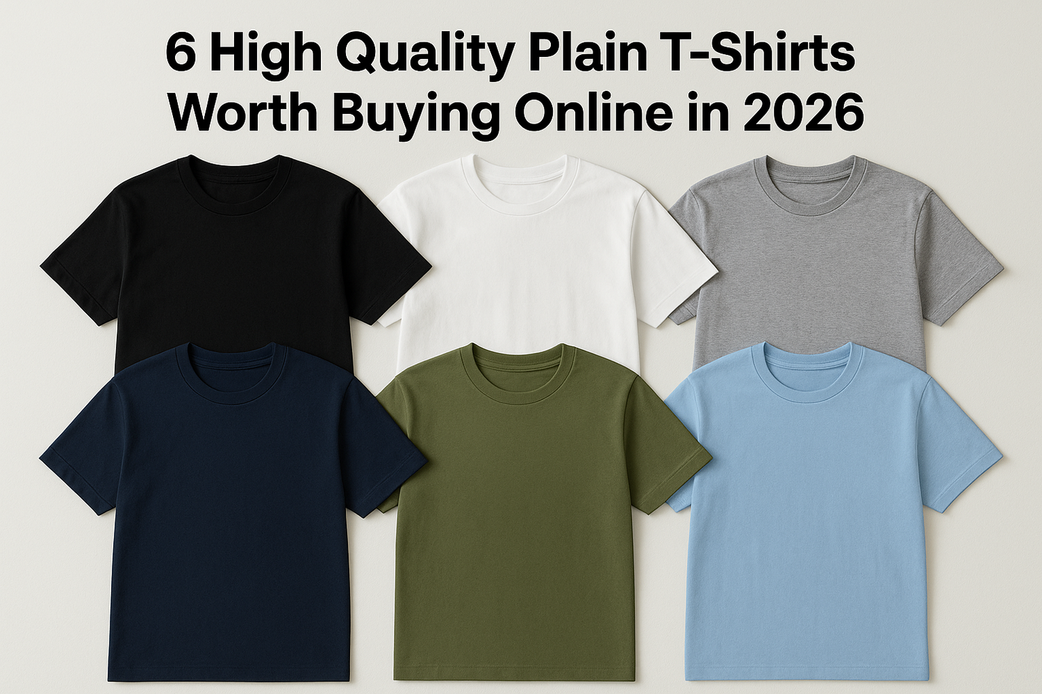 6 High Quality Plain T-Shirts Worth Buying Online in 2026