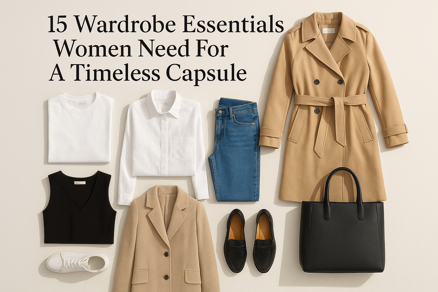 15 Wardrobe Essentials Women Need For A Timeless Capsule